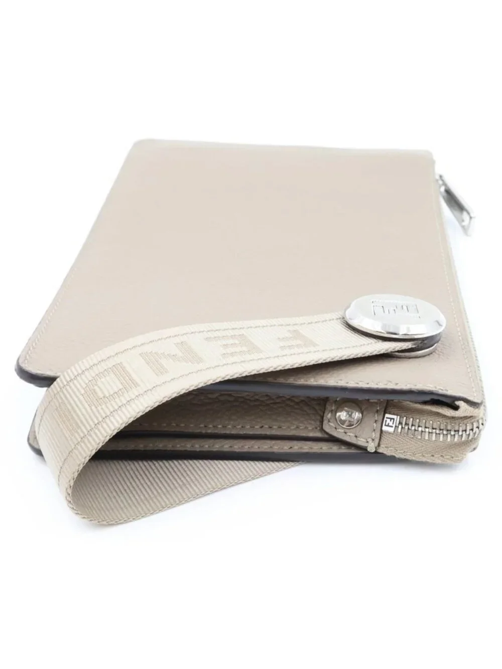 Fendi Chiodo Clutch Beige